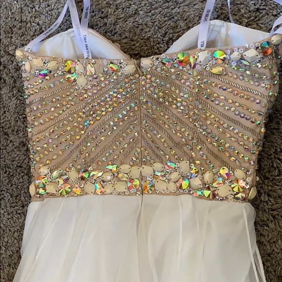 White Sherri Hill prom or homecoming gown. - Picture 5 of 5